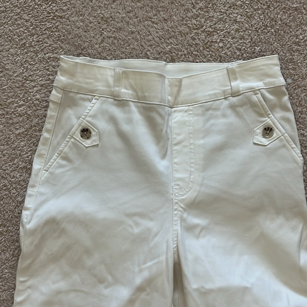 NEW SPANX Stretch Twill Cropped Wide Leg Pant Size XS - Picture 5 of 8